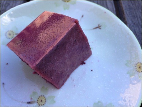 Pic of Angela's Blueberry Yogurt-Jello on a plate