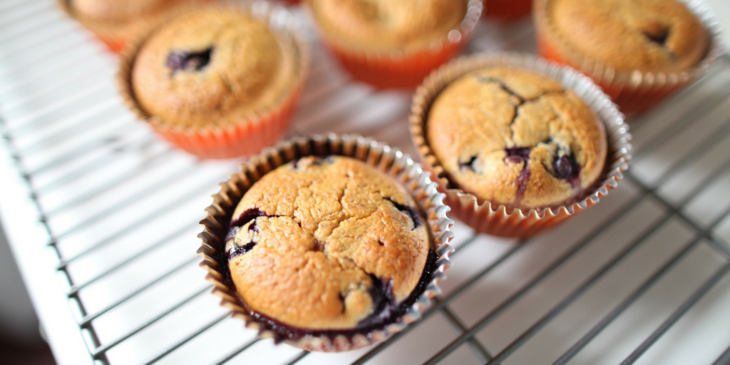 nut-free, grain-free blueberry muffins